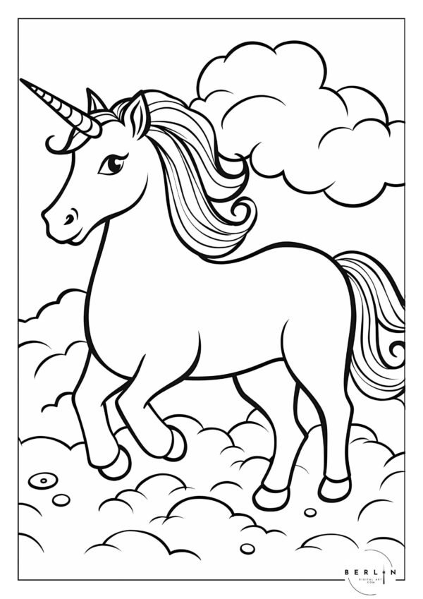 Wolkenmähne Einhorn